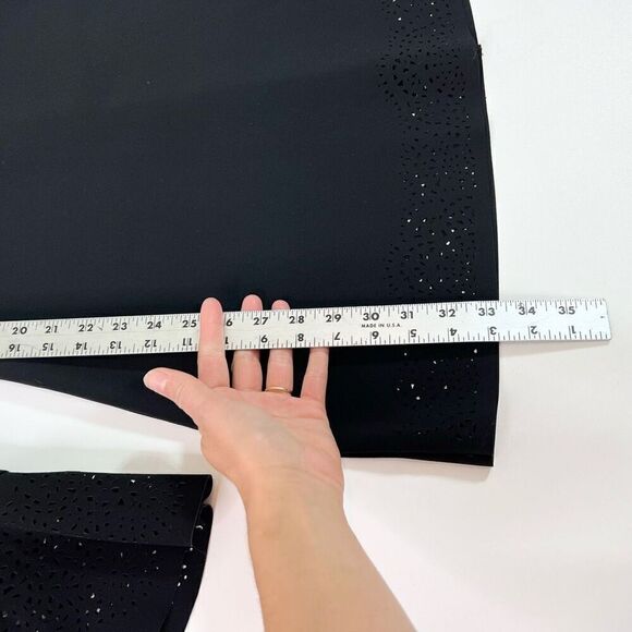 Parker Dress Sonoma Laser Cut Bell Womens Small Black Long Sleee Mini whimsigoth - Picture 4 of 13